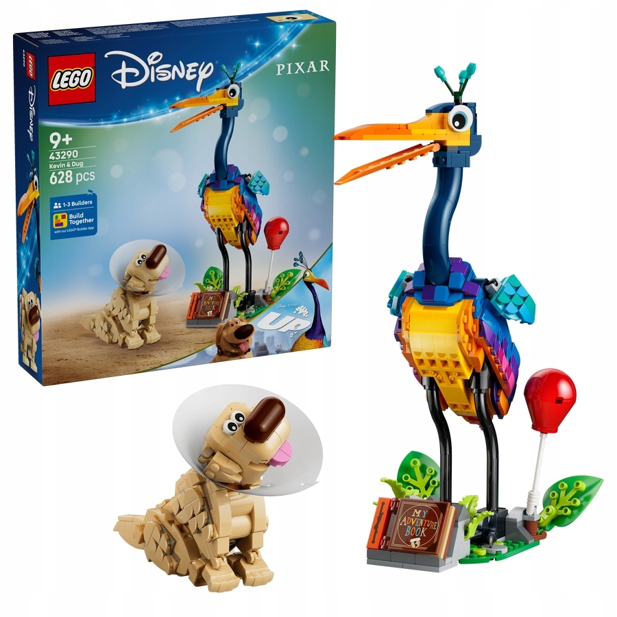 Lego Disney Pixar 43290 Stefan a As Odlet Figurka Pes Pták 628 dílů