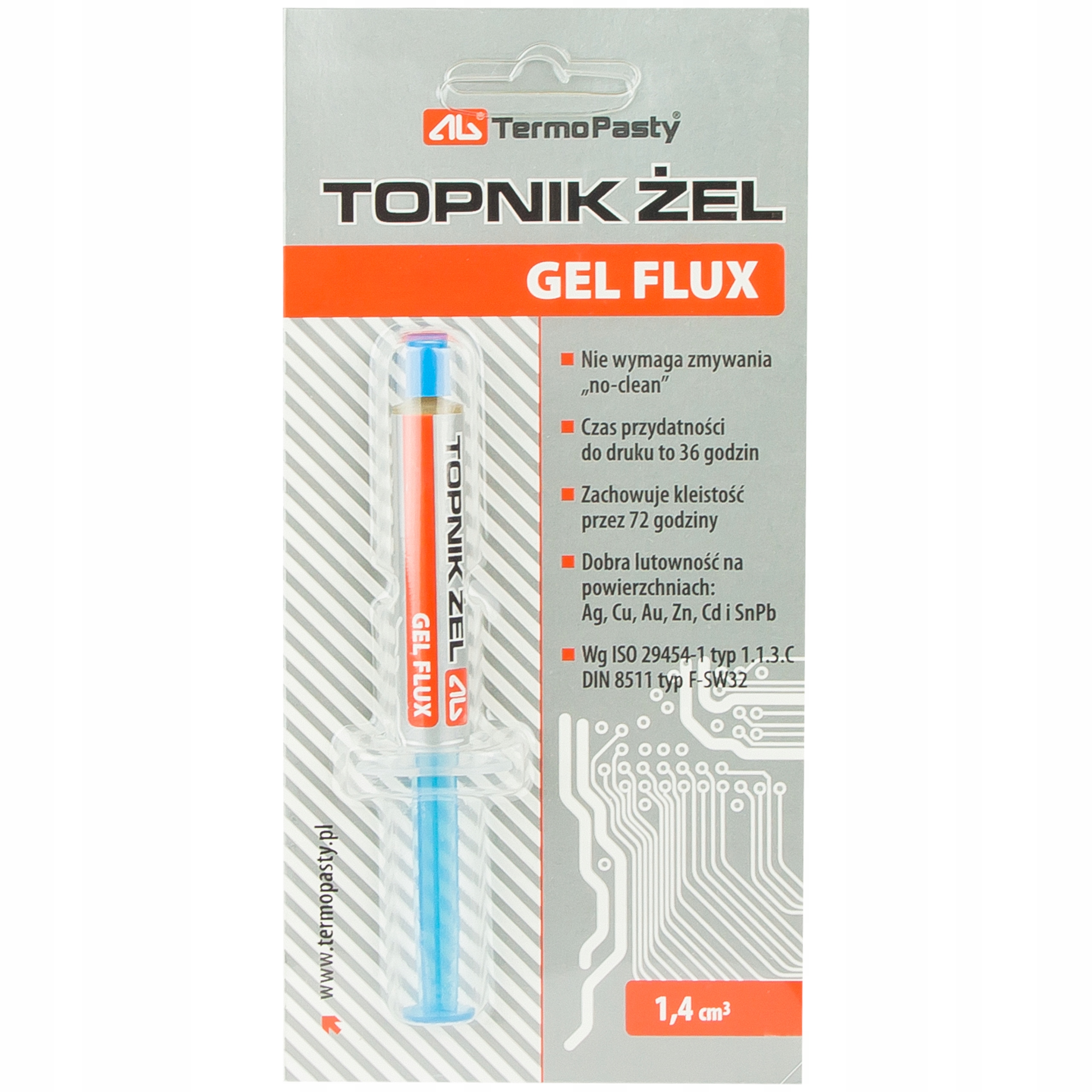 

Topnik lutowniczy żel Ag Gel Flux strzykawka 1,4ml