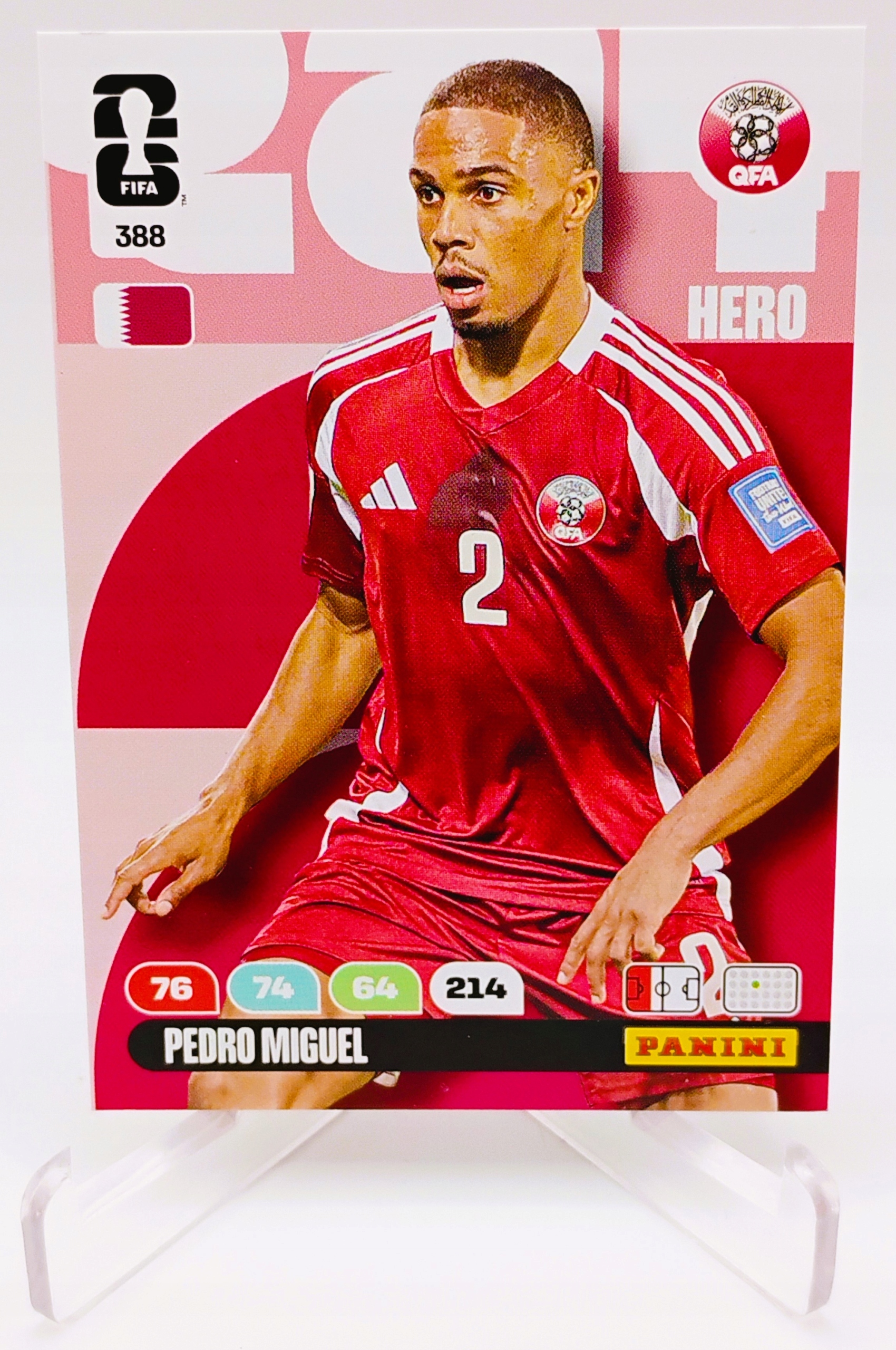 Panini World Cup 2026 Core Hero 388 Pedro Miguel Qatar