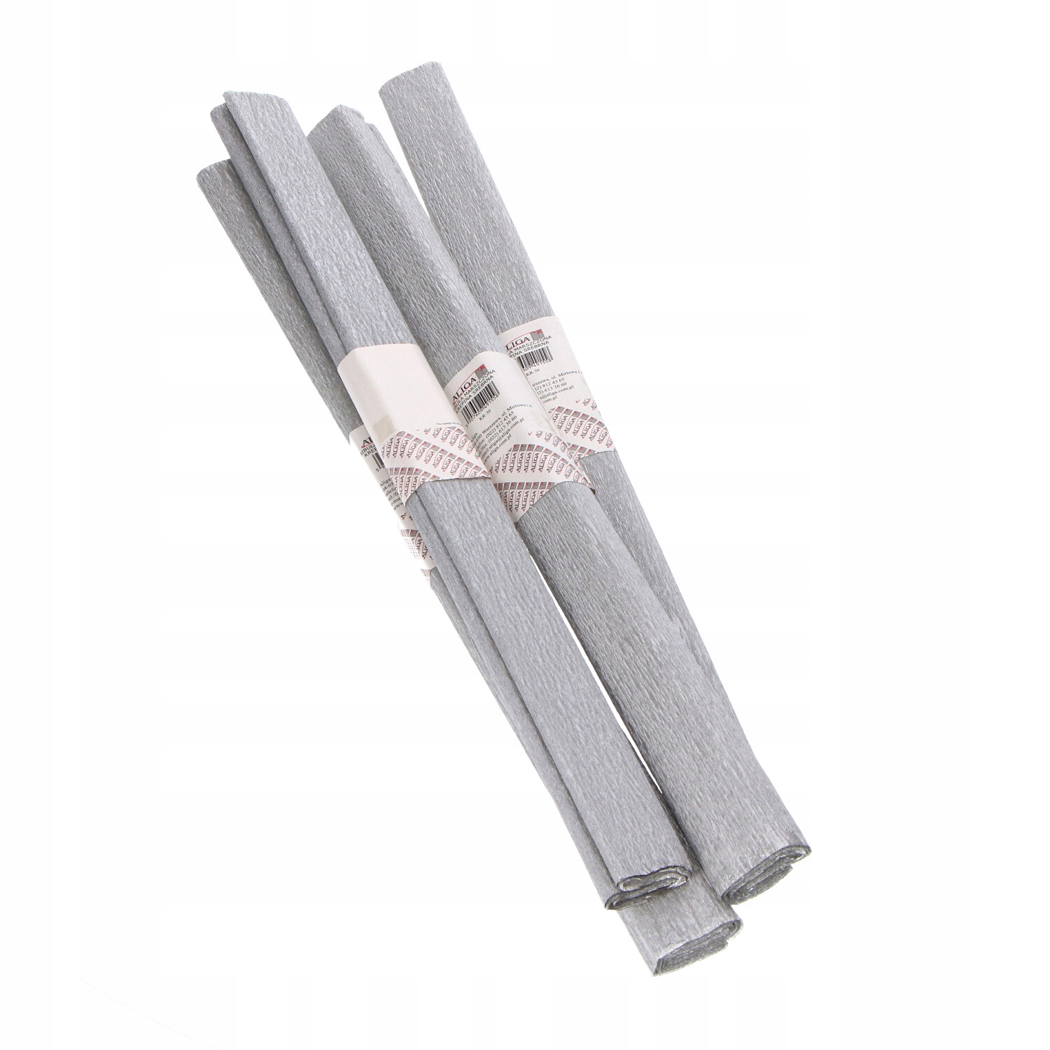 bibuła 10szt.  50x200cm SREBRNA | KR-36 — 4