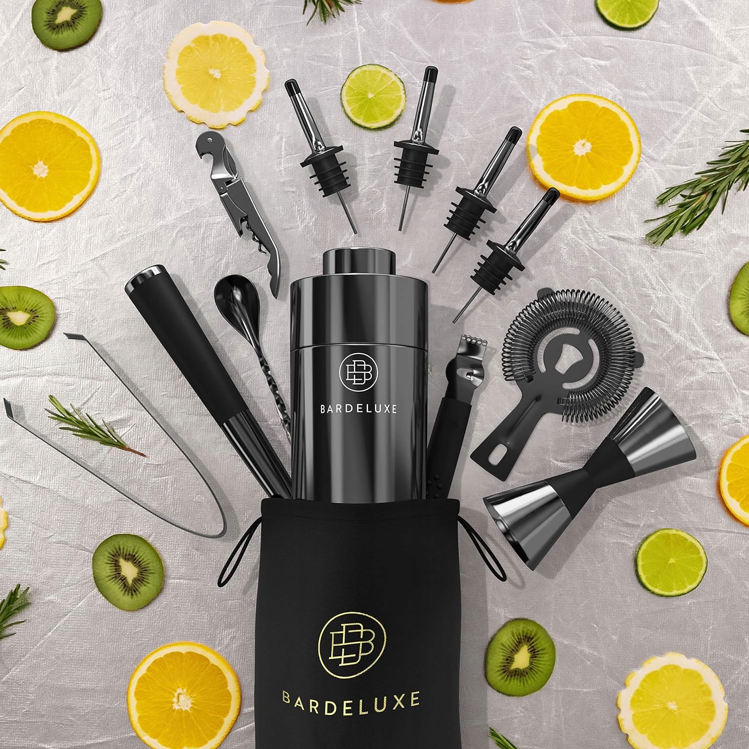 BarDeluxe - ZESTAW BARMAŃSKI 12 części kolor czarny Producent inna