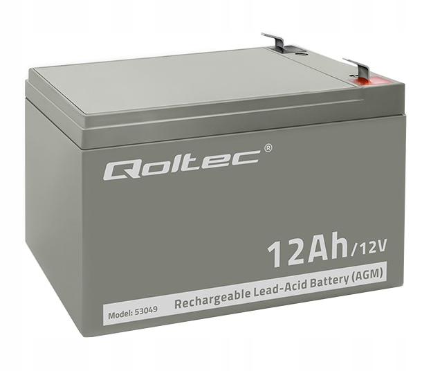 Akumulator żelowy Agm 12V 12Ah Qoltec