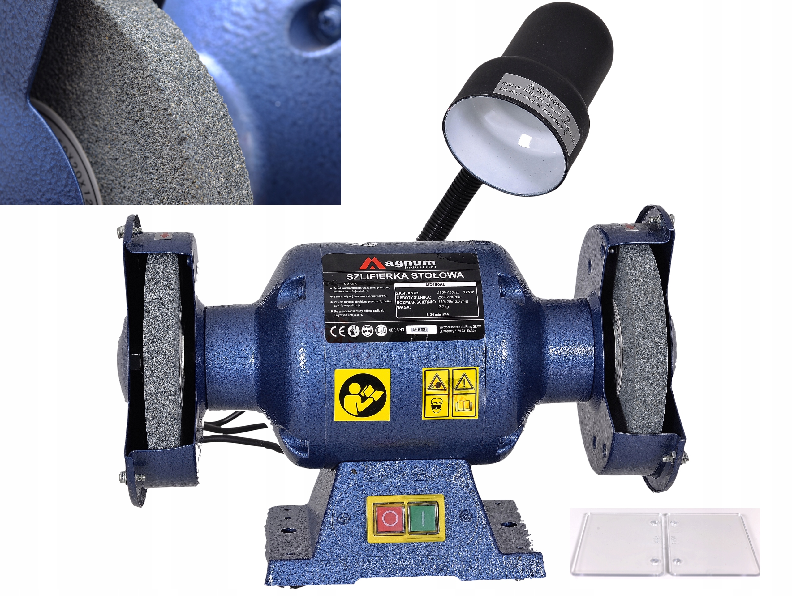 Профессиональный MD 150AL Magnum bench grinder