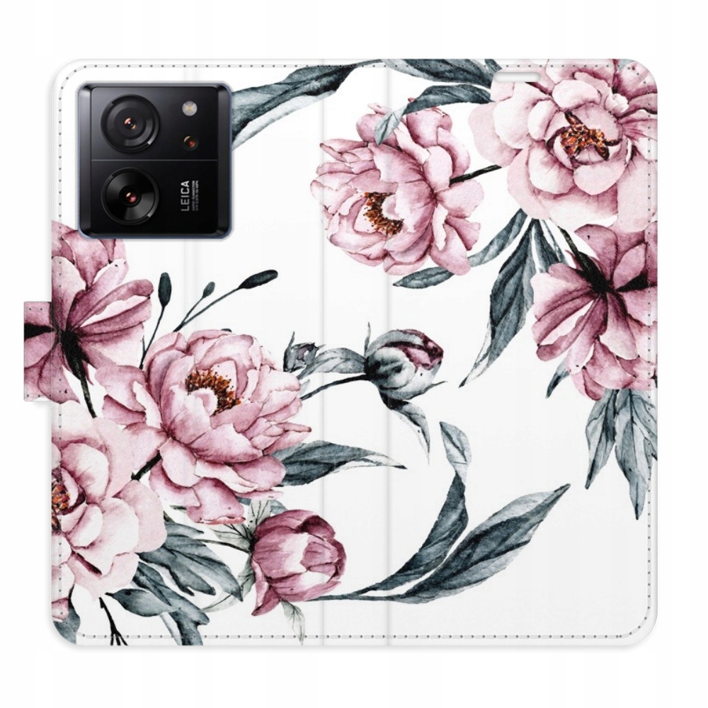Etui z klapką iSaprio Pink Flowers do Xiaomi 13T 13T Pro