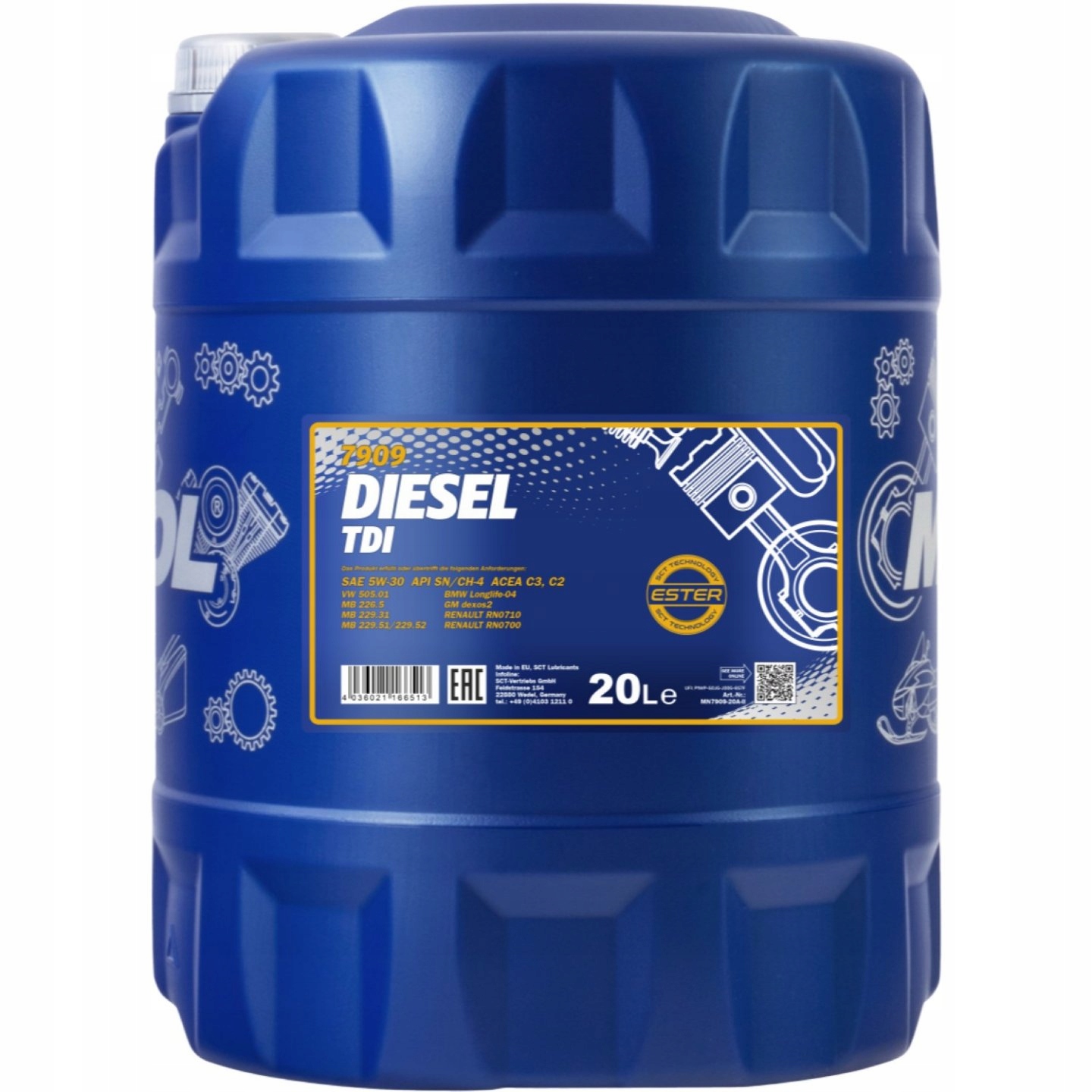 

Olej Silnikowy Mannol Diesel Tdi 5w30 20L