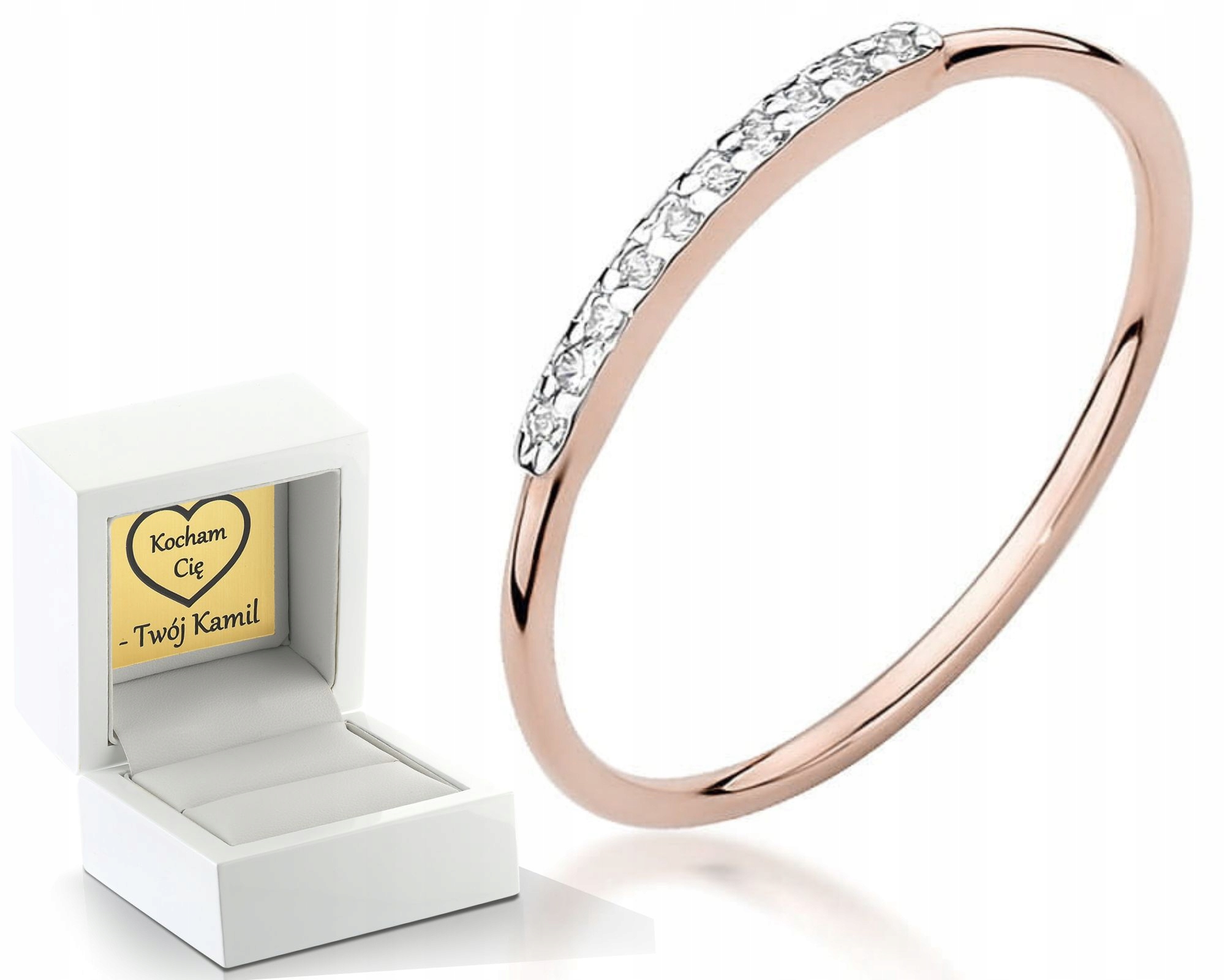 Růžové Zlato Prstýnek S Gravírování Bonus