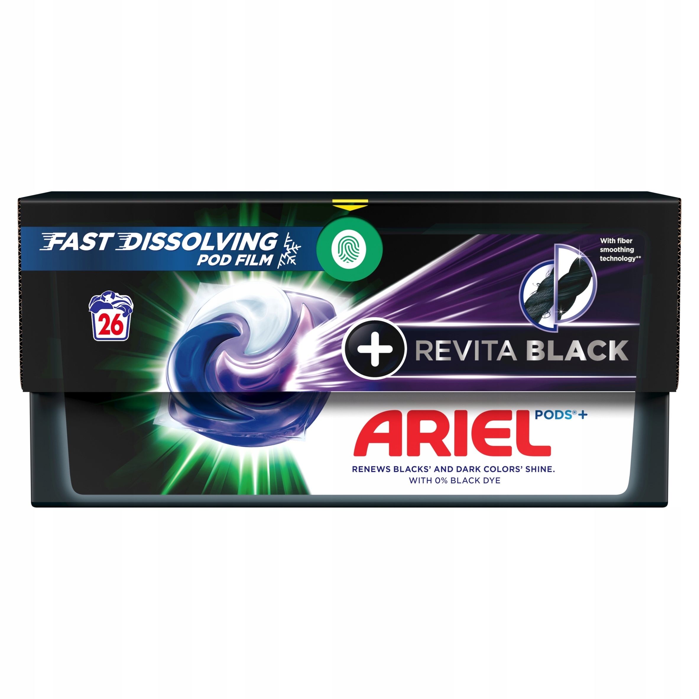 Ariel Revita Black Protect kapsułki do prania czarnego 26 sztuk-Zdjęcie-0