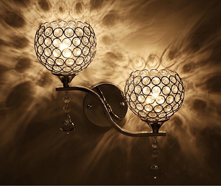 Kinkiet DIAMOND lampa ścienna E27 plafon PODWÓJNY Długość/wysokość 37 cm