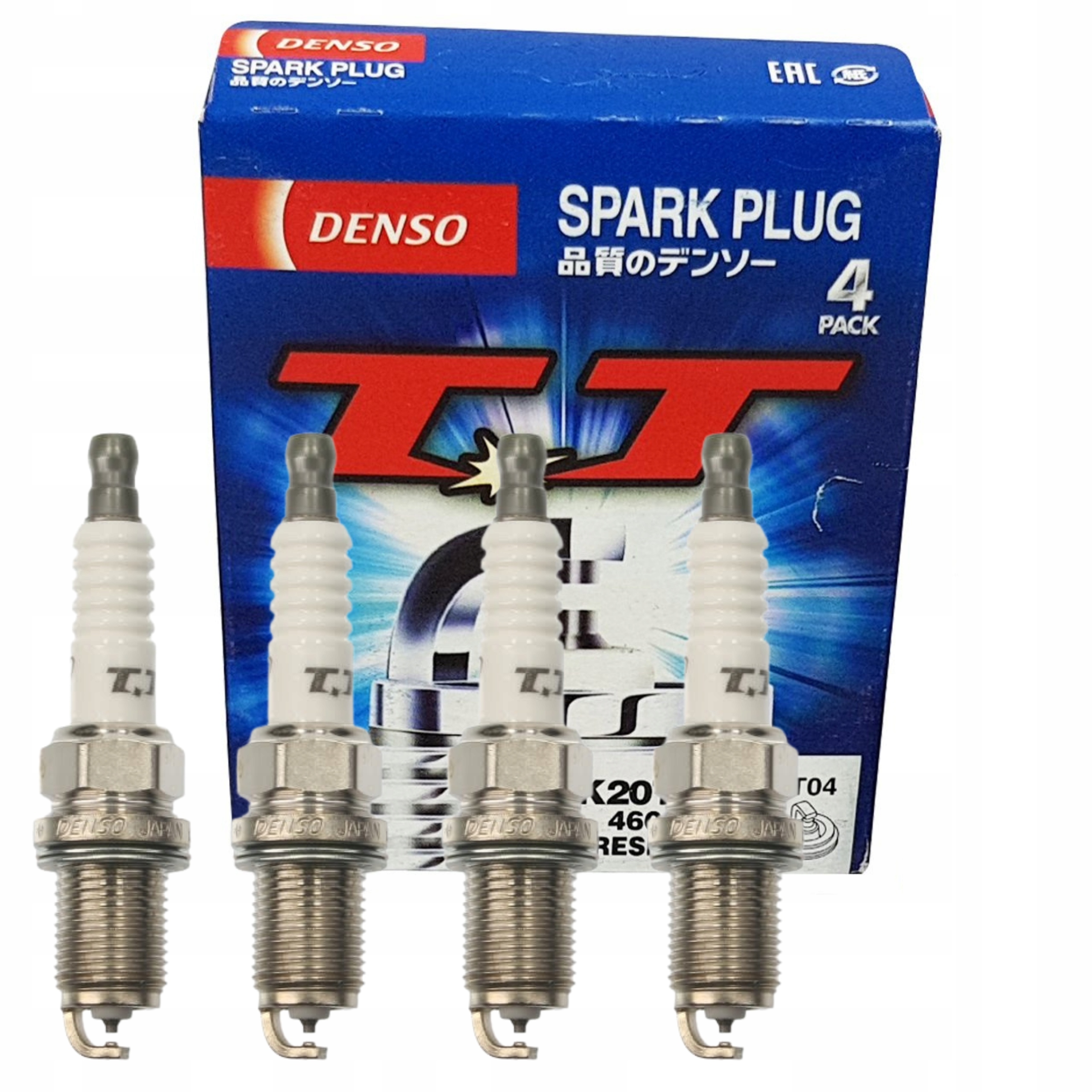 

4X Świece Zapłonowe Denso K20TT Benzyna Lpg Gaz