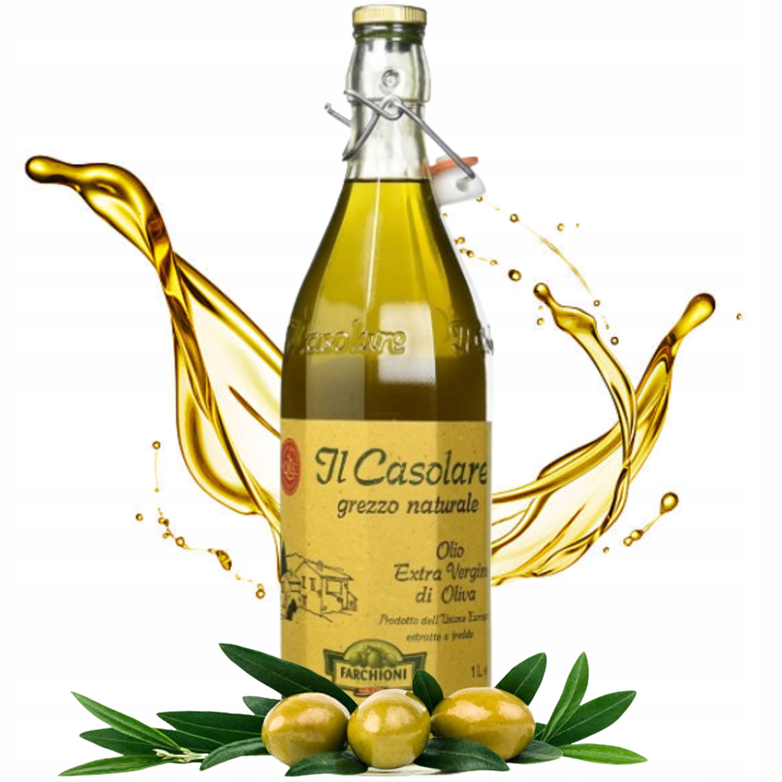 Extra Panenský Italský Nefiltrovaný Olivový Olej 1 L Casolare Naturale