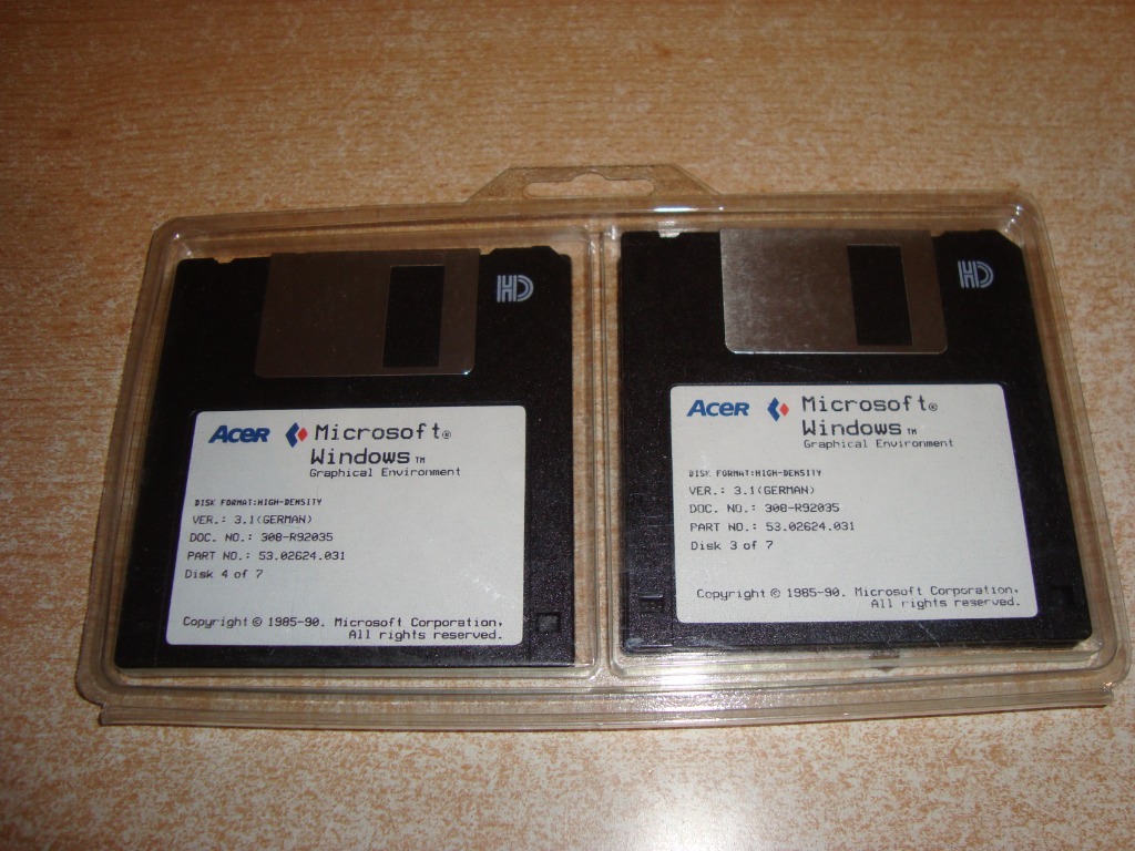 Dyskietki Mirosoft Windows Ver. 3.1