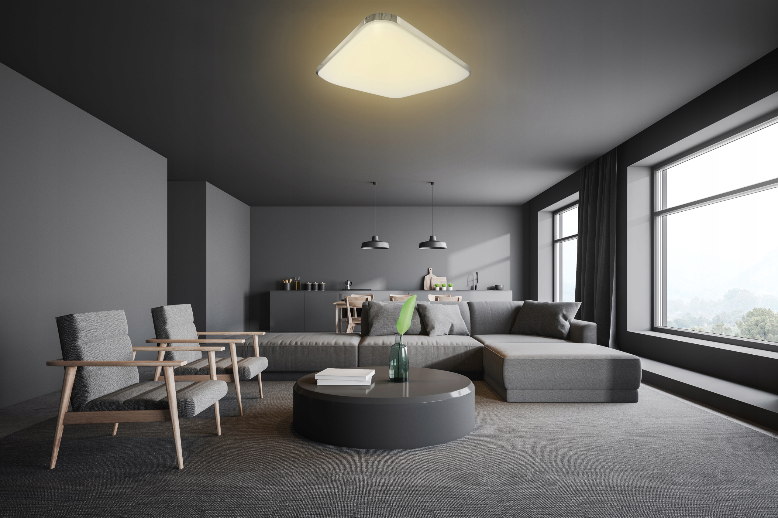 Plafon LED sufitowy oprawa LAMPA panel 64W 65cm Marka Masterled