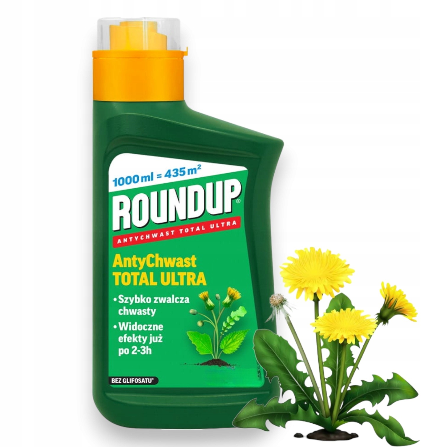 Roundup Antychwast Total Ultra 1L Substral koncentrat na chwasty w kostce