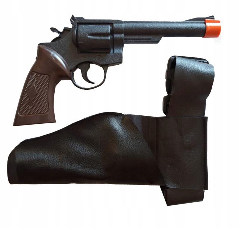 SUPER Kabura z pasem i pistoletem JX75 kowboj policjant