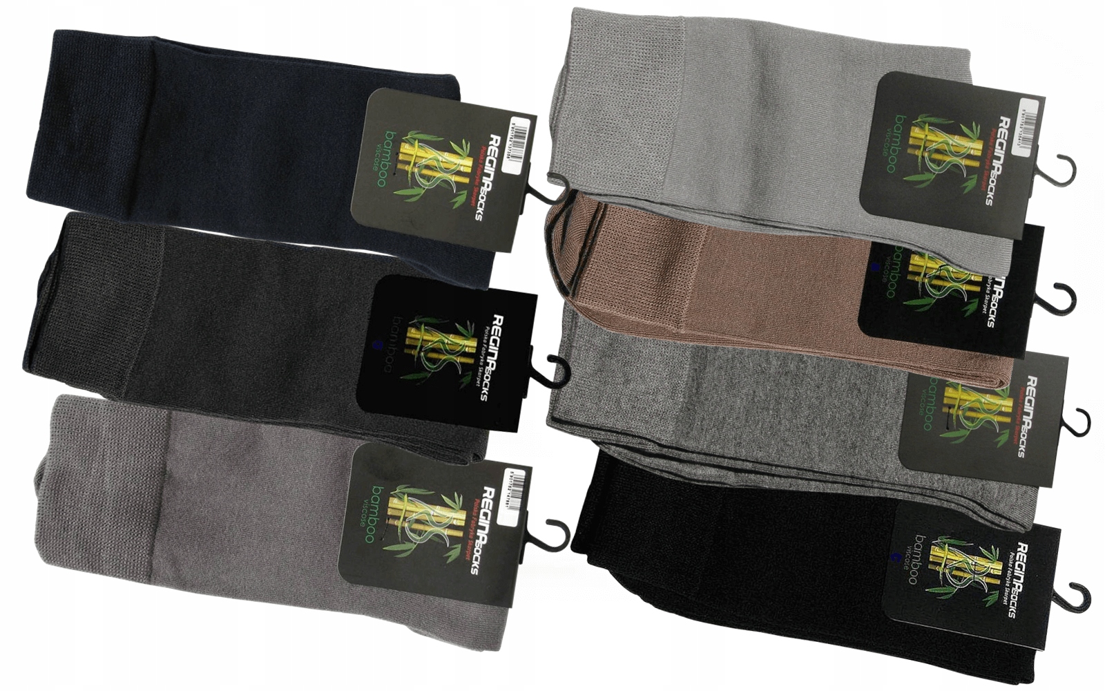 

10 Par Skarpety Męskie Bamboo Regina SOCKS.39/42