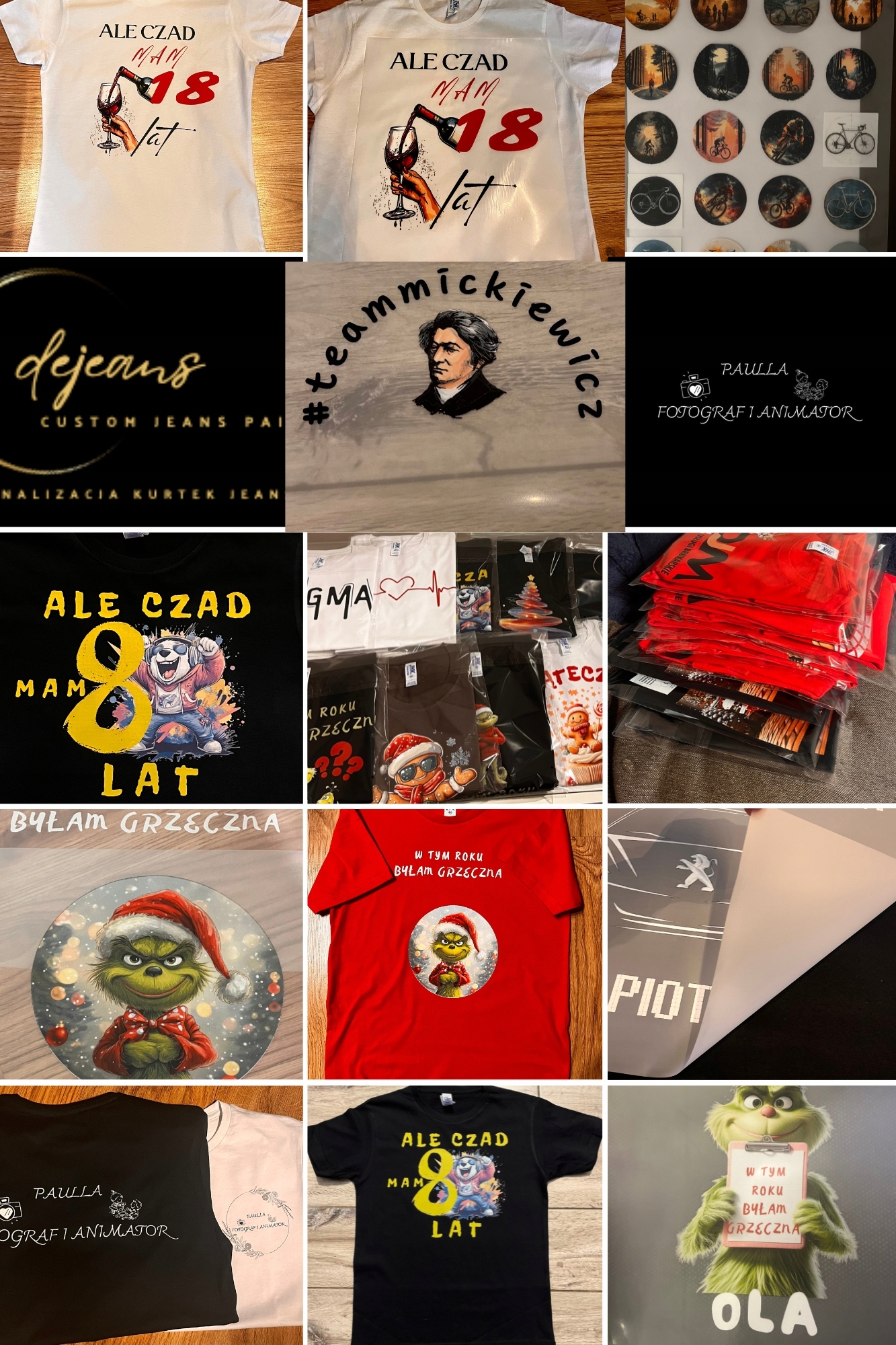 NAPRASOWANKA LOGO FIRMOWE KOSZULKI NA ODZIEŻ NAPIS LOGO DO 15 cm Kolor wielokolorowy