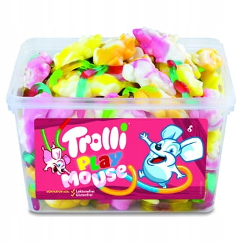 Levně Želé Bonbony Playmouse myši Trolli 75 ks/1,2 kg