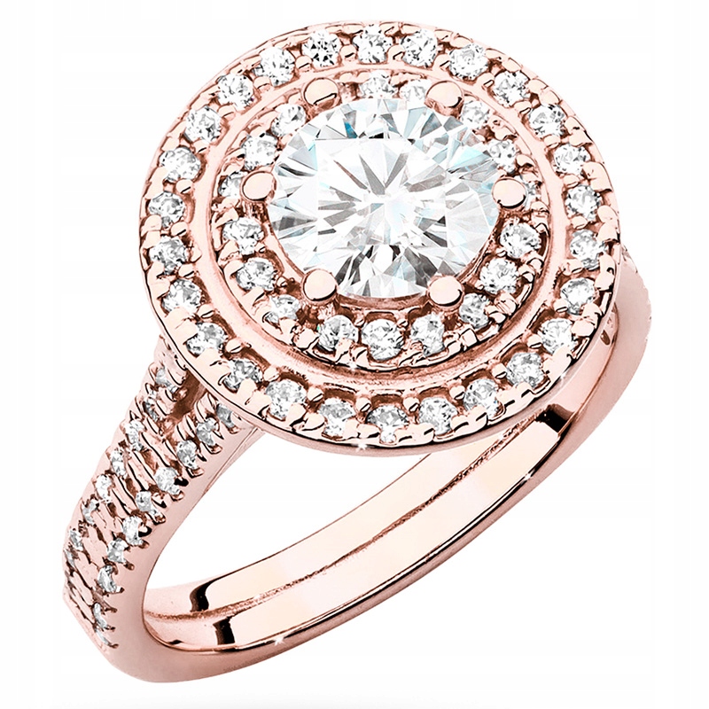 Zlatý Prstýnek 585 Kolo s Brilianty 1,63 ct