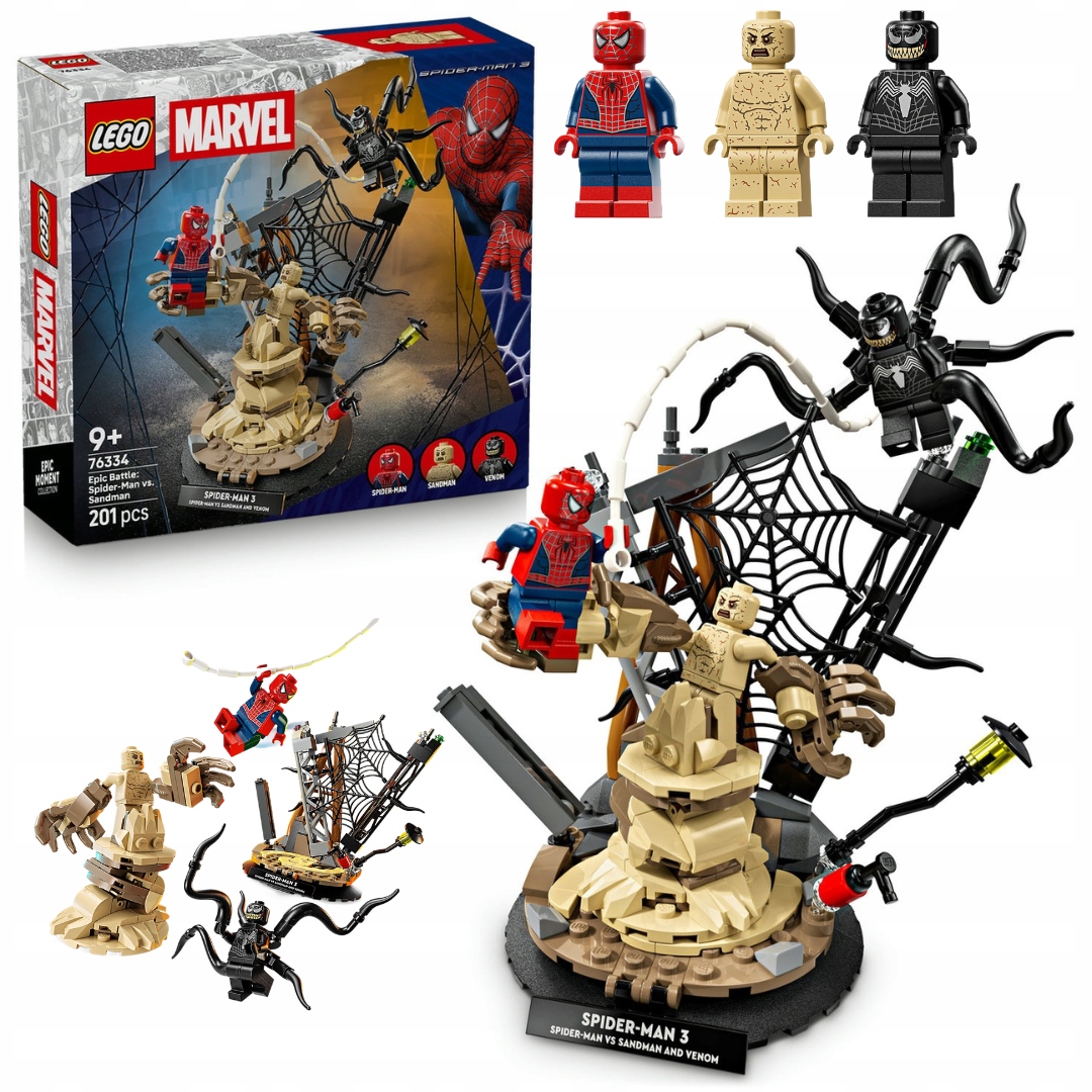 Lego 76334 Marvel Heroes Epická bitva: Spider-Man versus Sandman