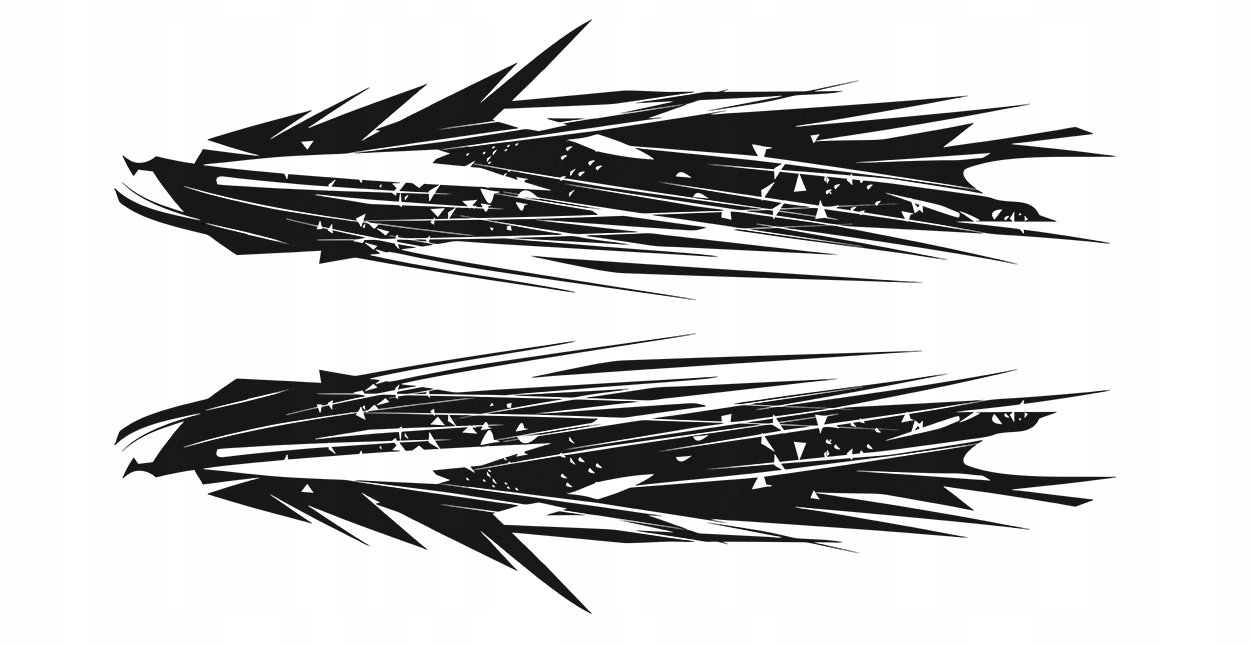 NAKLEJKi NA BOK SAMOCHODU z trójkątami 157x44cm EAN (GTIN) 5904024803058