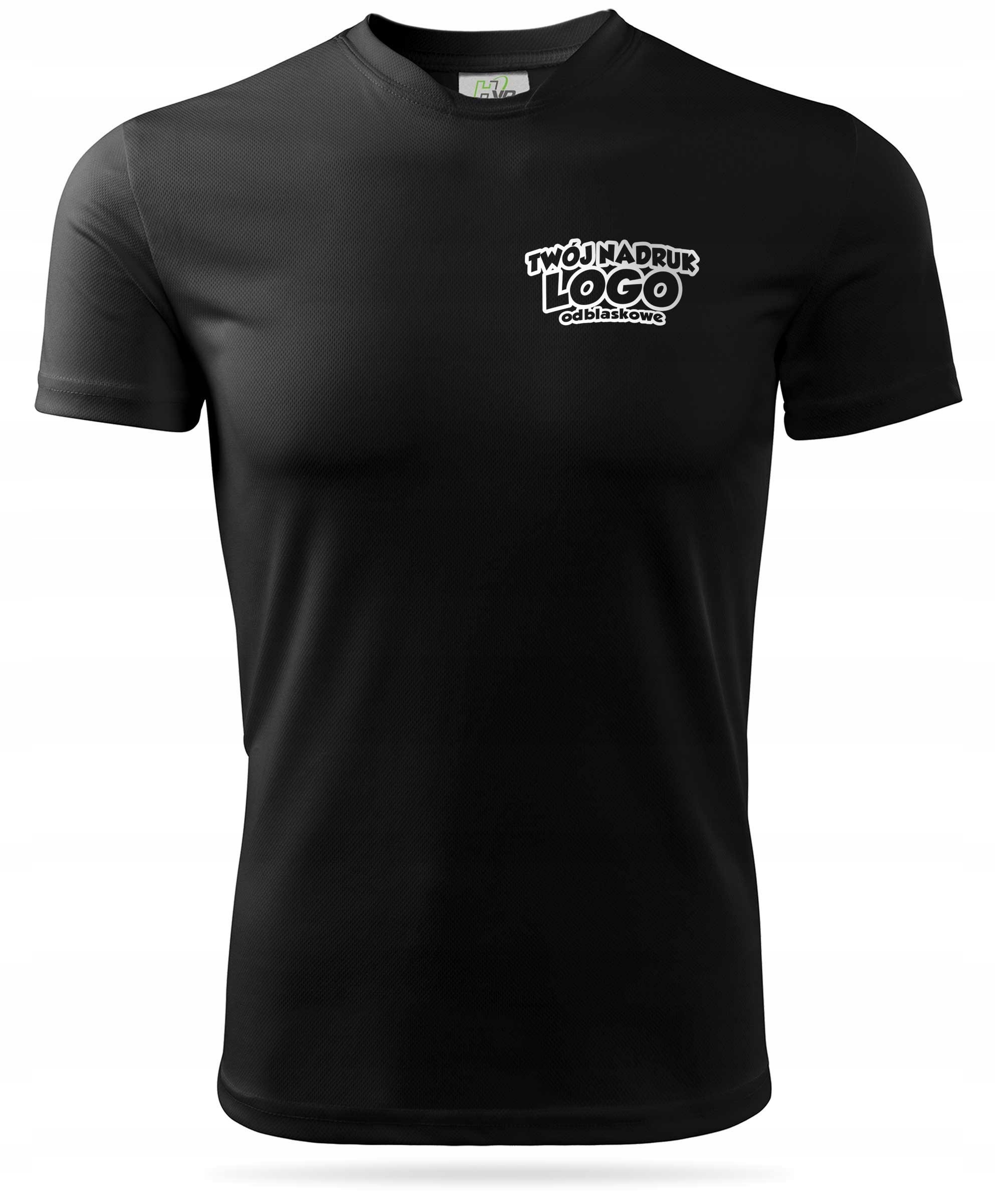 Treningowy T-shirt z Twoim odblaskowym nadrukiem Marka inna