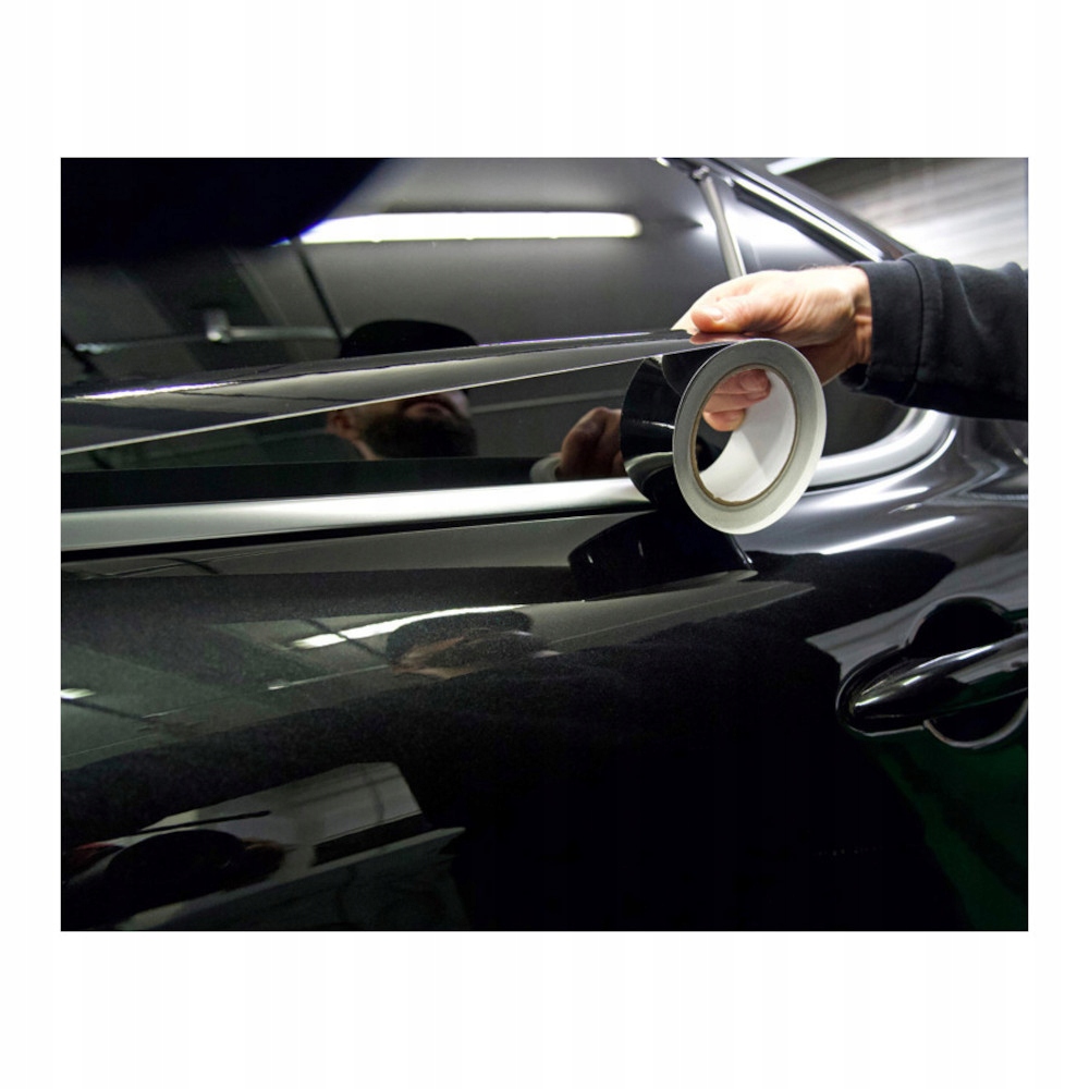 Folia Taśma Dechroming Czarna Połysk 5cmx10M Rakla Producent Solar Systems