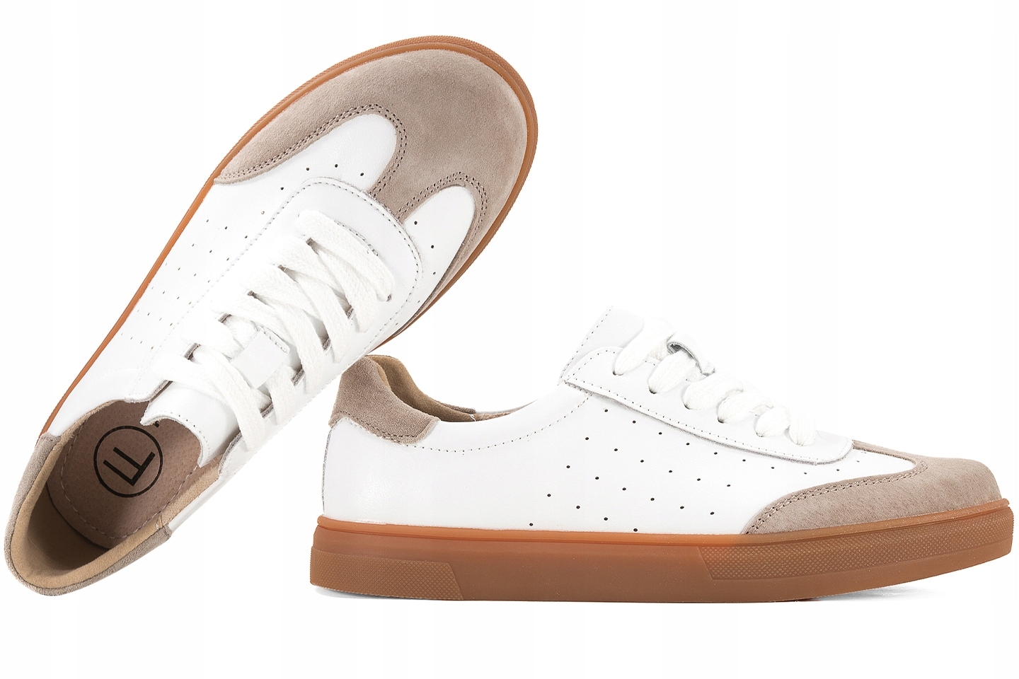 Filippo DP6128 Dámské Sportovní Polobotky Kožené Tenisky bílé 36 Bílá