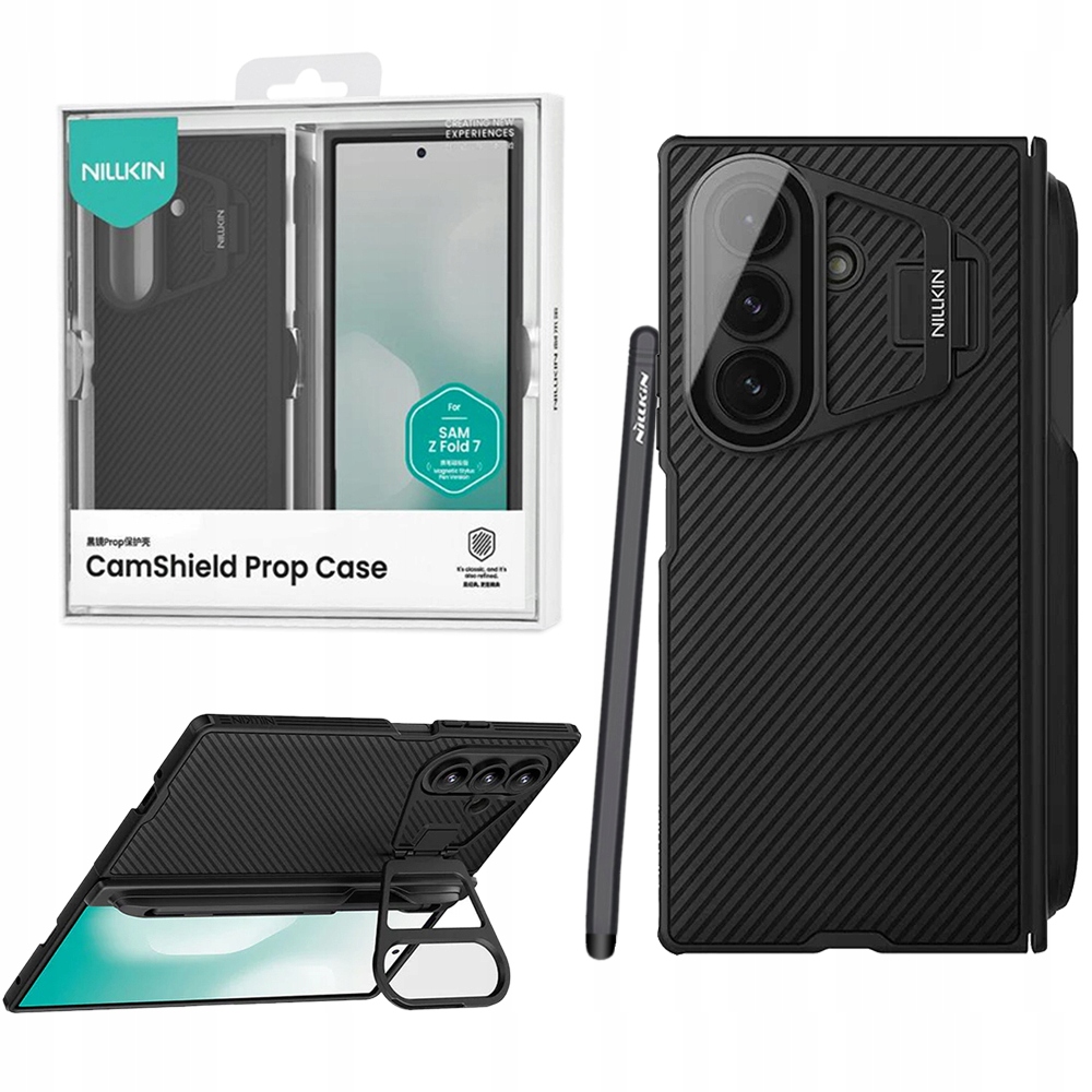 Nillkin 4v1 pouzdro dotykové pero stojan krytka fotoaparátu pro Samsung Galaxy Z Fold 7