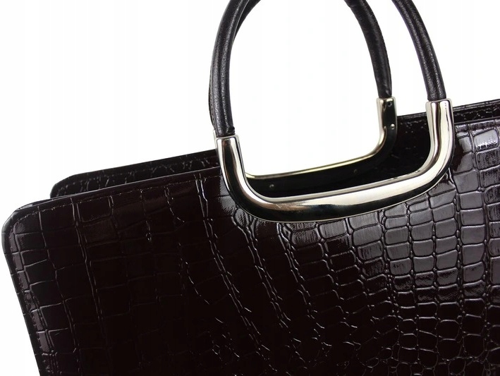 Duża Aktówka - Teczka - Torba Damska - EXCLUSIVE Kolor czarny