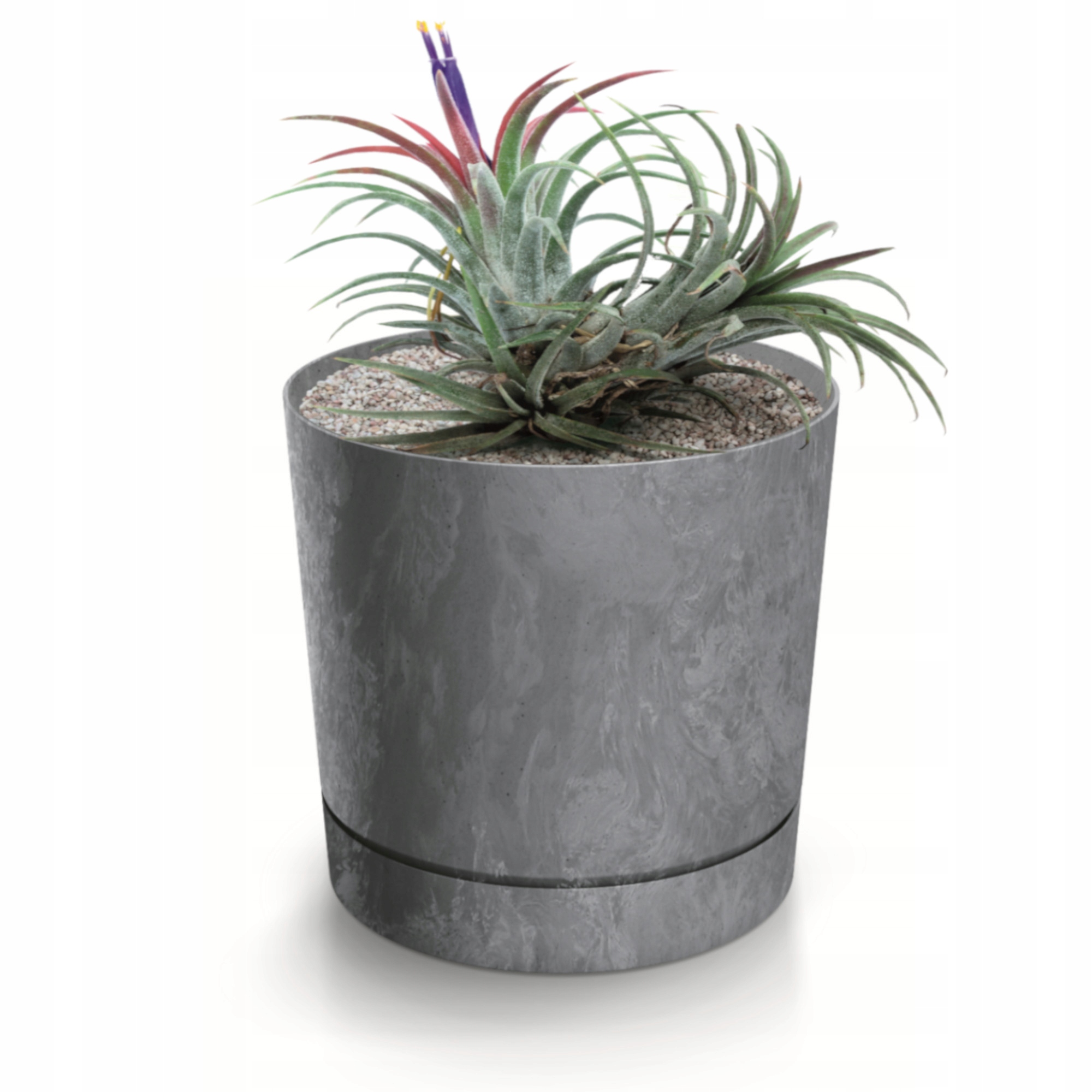 

Doniczka osłona okrągła Beton ciemny szary ø12,8cm