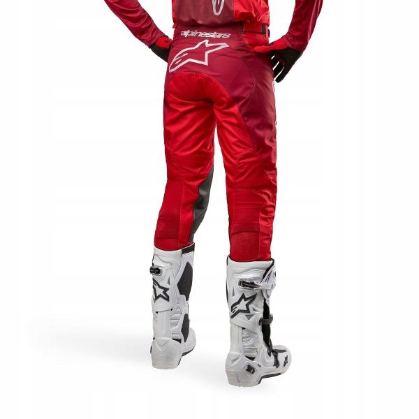 SPODNIE ALPINESTARS MX RACER BURGUNDOWY CZERWONY 40 CROSS/ENDURO OFF-ROAD Materiał tekstylia