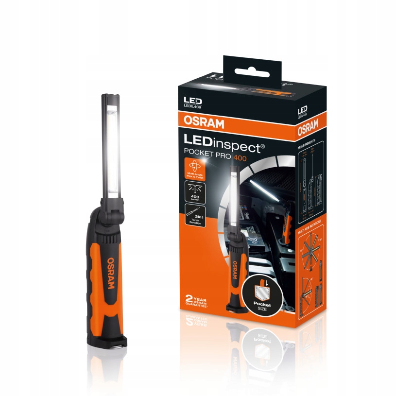 Ručná dielenská lampa Osram LEDIL409, Pocket Pro 400