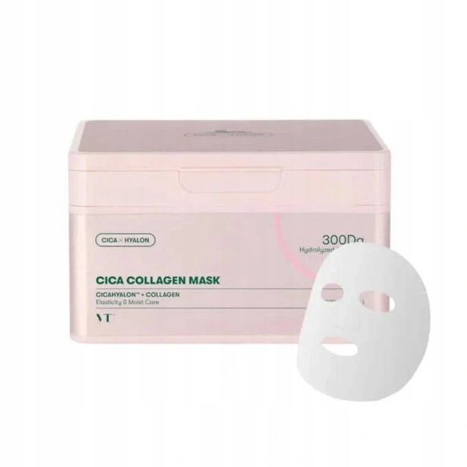 Vt Cosmetics Cica Collagen, regenerační pleťová maska 30ks