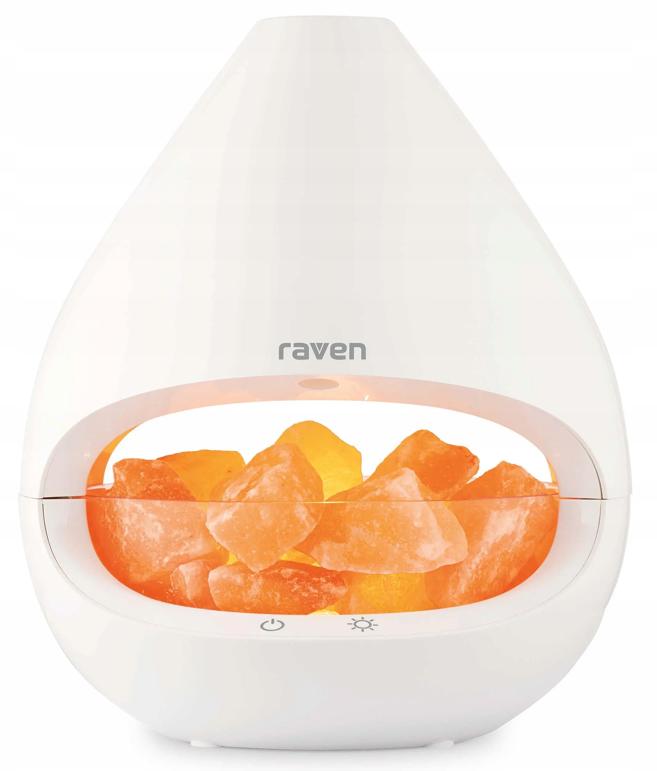 Nawilżacz Aromatyzer Lampa solna Raven ENA004 15m2 20W 150ml Biały