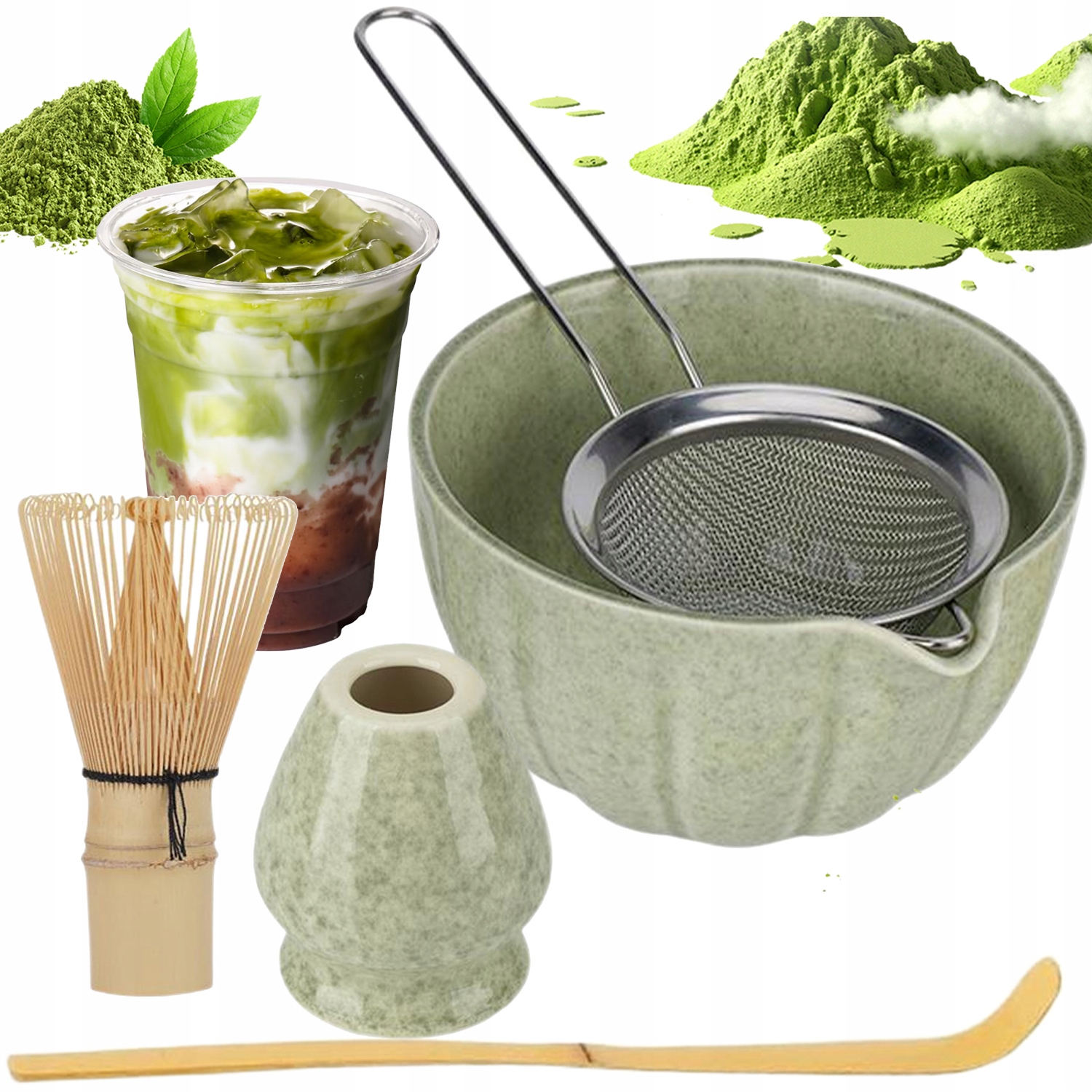 Sada Na Matcha Bambusová Ruční, Odolná A Příjemná Na Používání