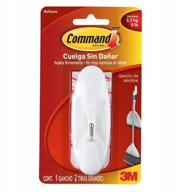 COMMAND HAK METALOWY UCHWYT W/U DUZY 1SZT