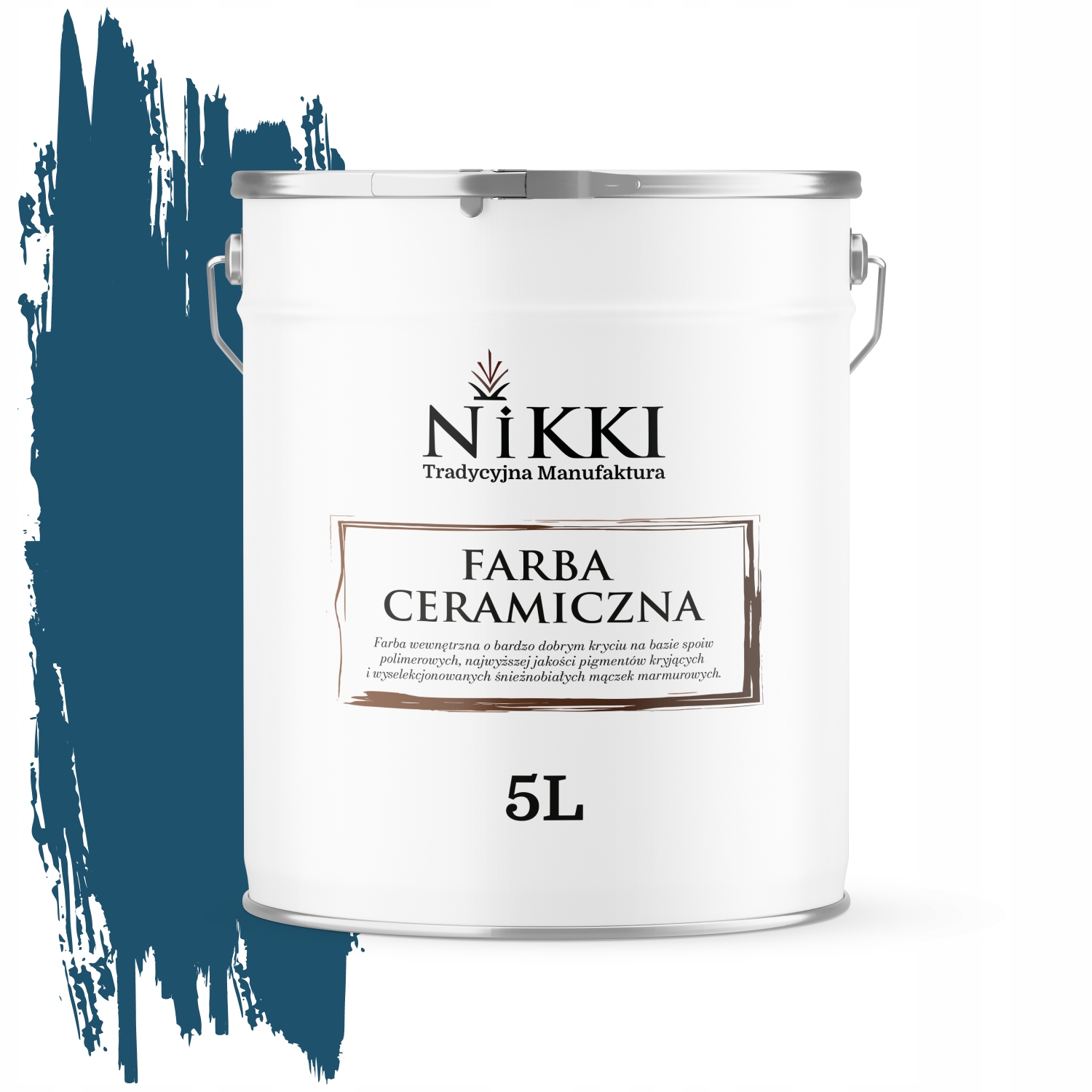 Keramická Stropná Farba Tmavomodrá H0508 Hlboká Matná Na Steny 5 L