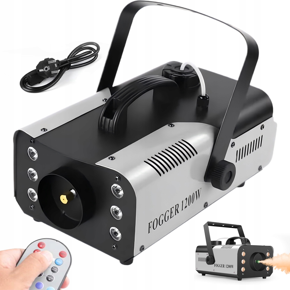 Výrobník Kouře S Rgb Osvětlením 1200W 1L, Dálkové Ovládání