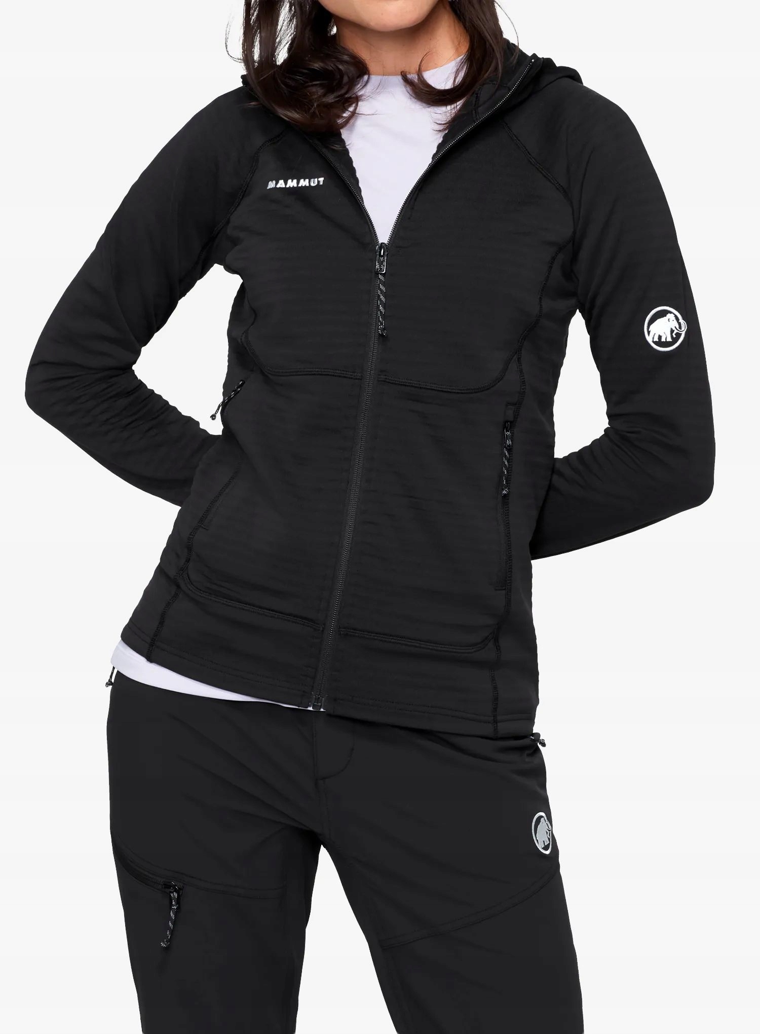 Mikina fleecová dámská Mammut Taiss ML Hooded Jacket černá M