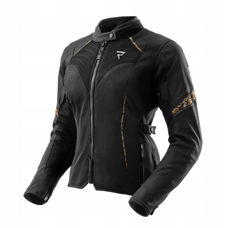 Dámska motocyklová textilná bunda Rebelhorn Jax Lady Black/gold veľ. 3XL