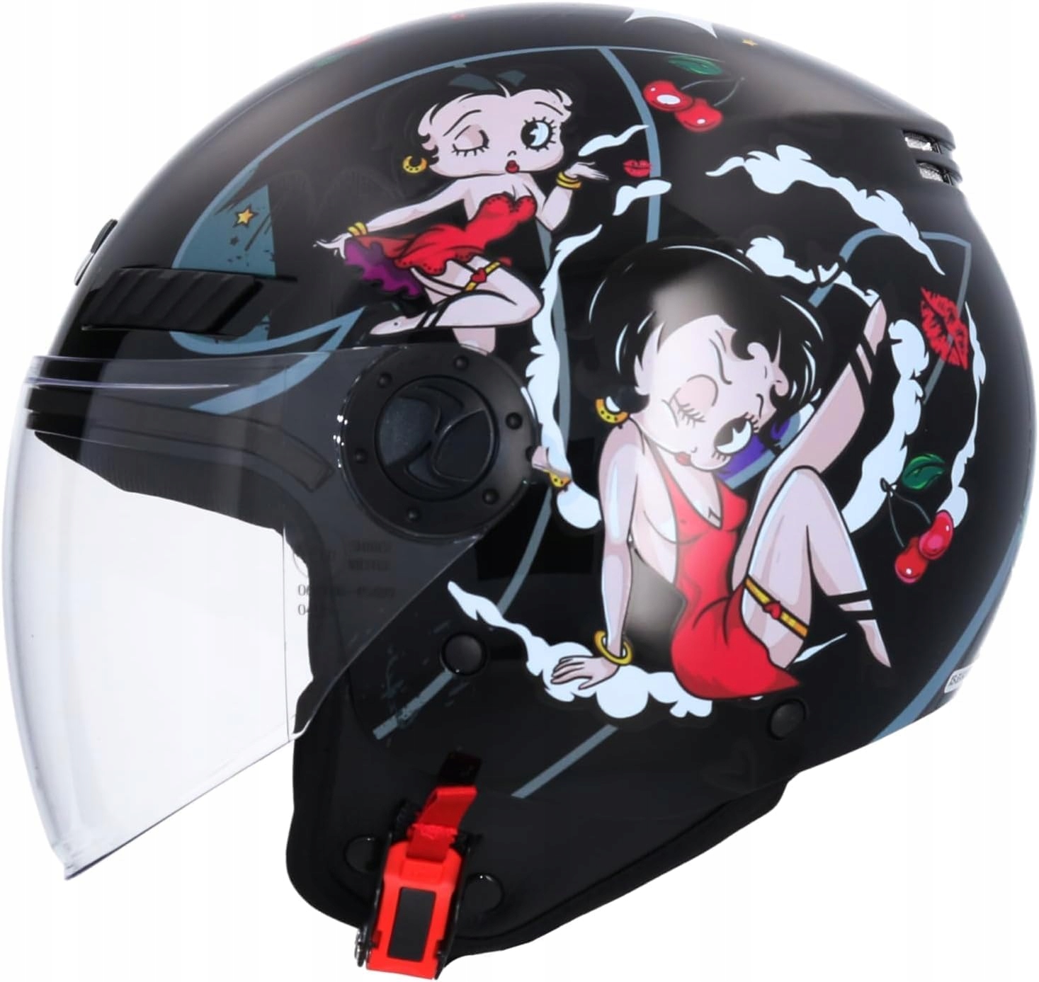 Kask motocyklowy Shiro Ece Homologowany La Betty rozmiar S 55/56cm Abs