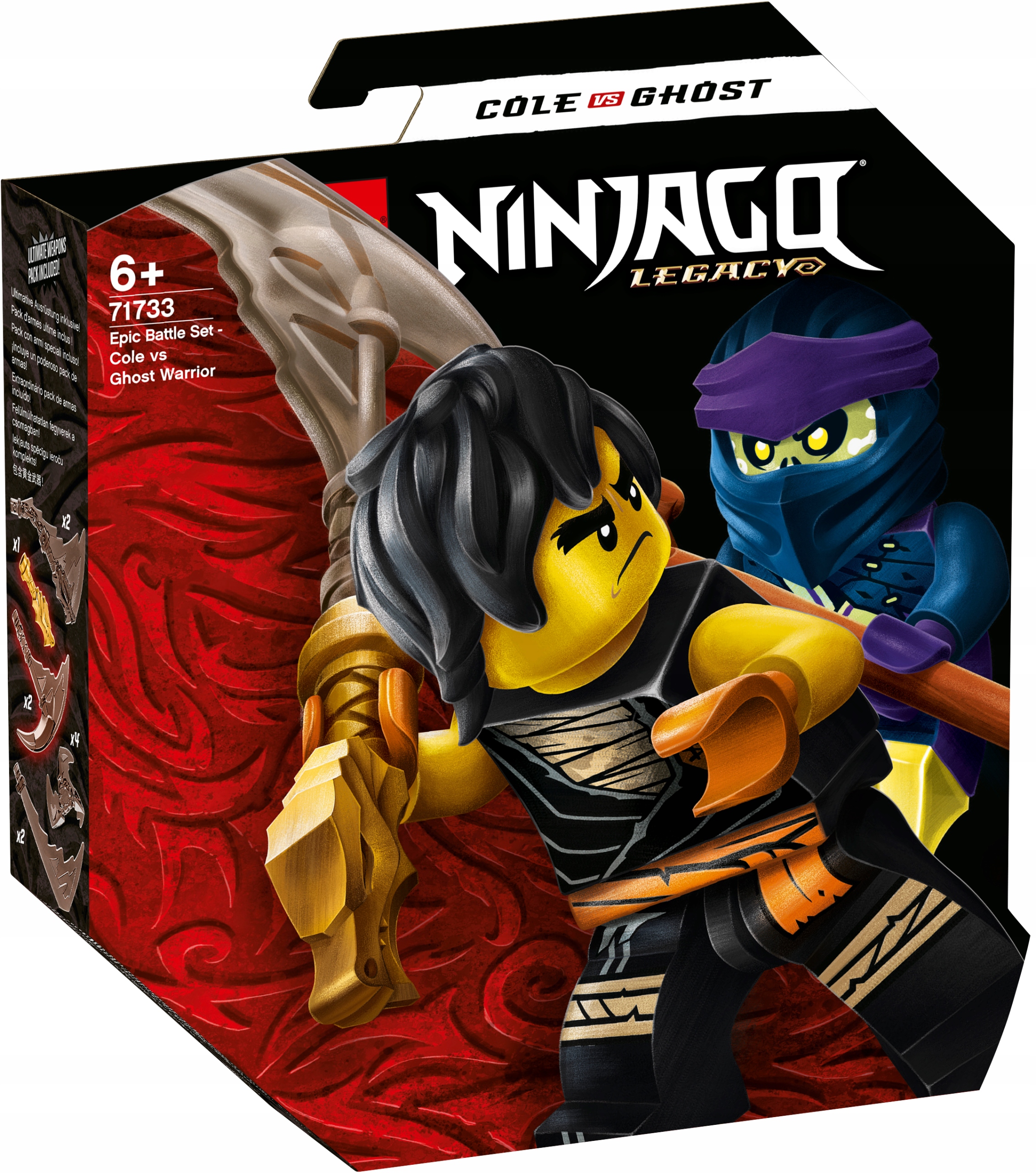 Lego Ninjago Epicki zestaw bojowy Cole kontra Wojownik-duch 71733