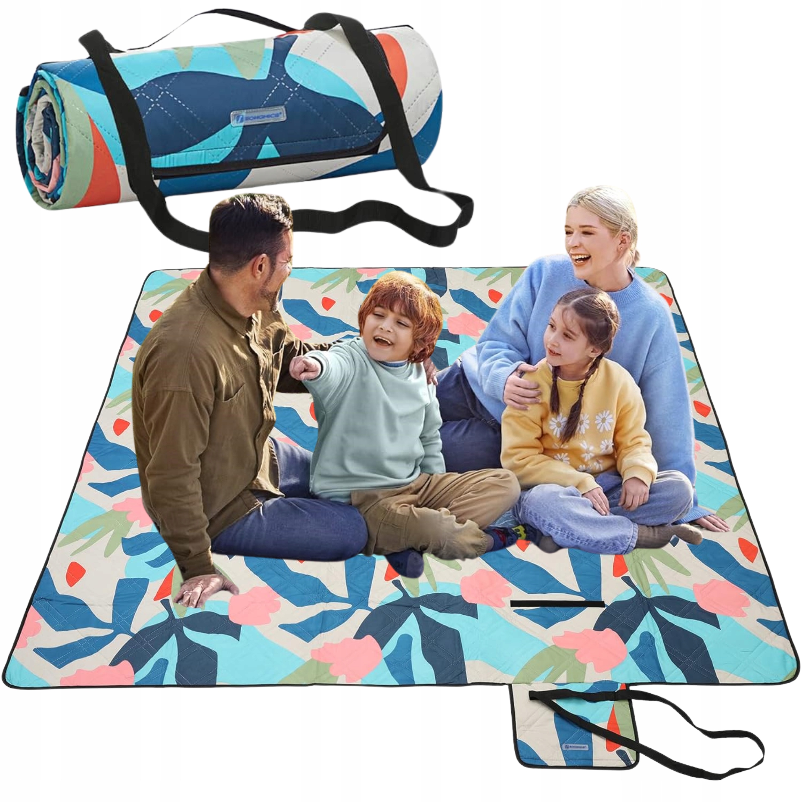 KOC PIKNIKOWY 200x300 PLAŻOWY IZOLACJĄ DUŻY MATA PLAŻOWA PIKNIKOWA KOLOROWY