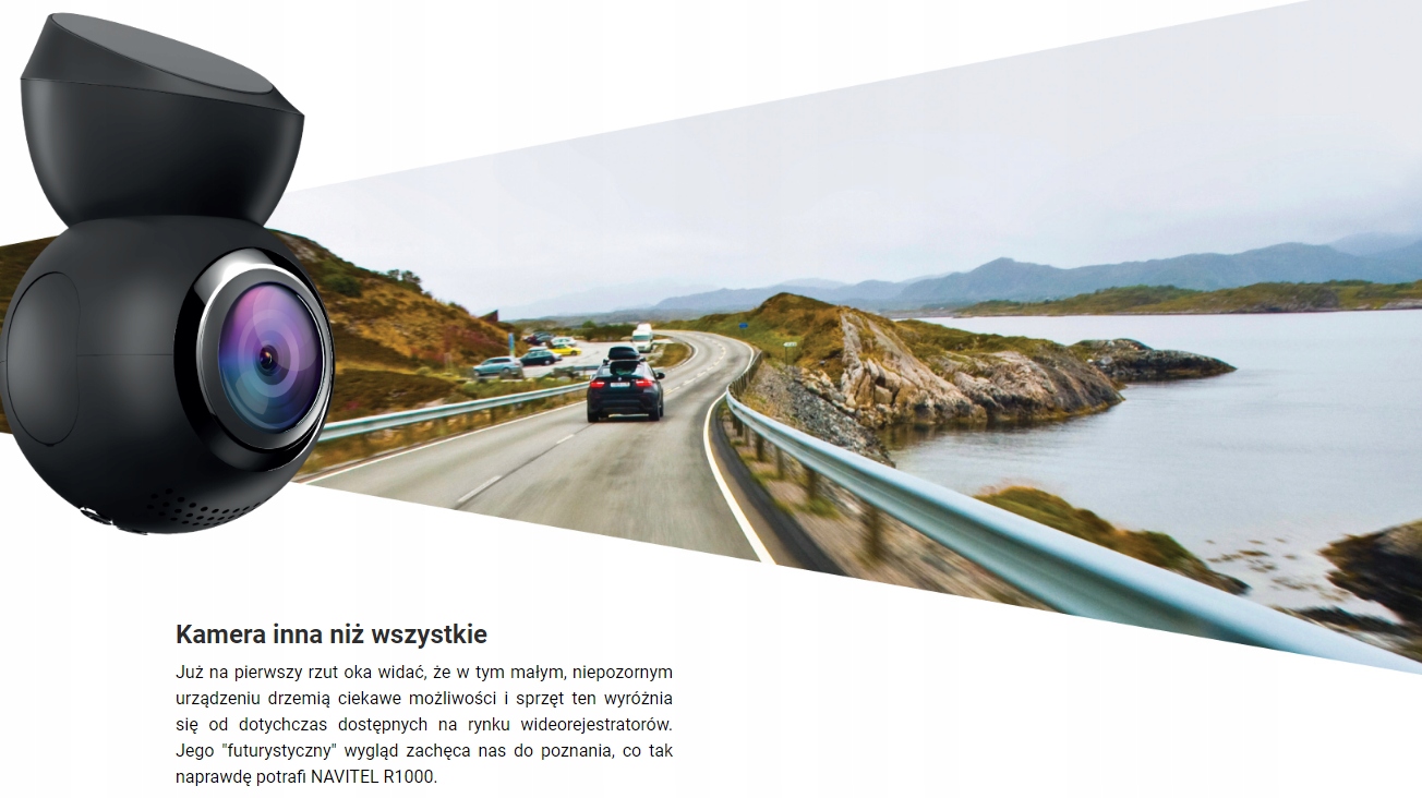 NOWY WIDEOREJESTRATORNAVITEL NAVITEL R1000 GPS Komunikacja GPS Wi-Fi