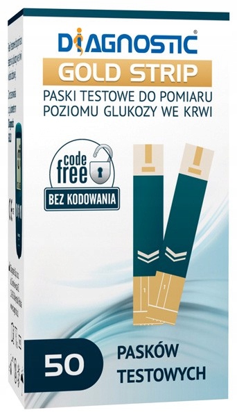 

Diagnostic Gold 50 sztuk Paski Pomiar Glukozy