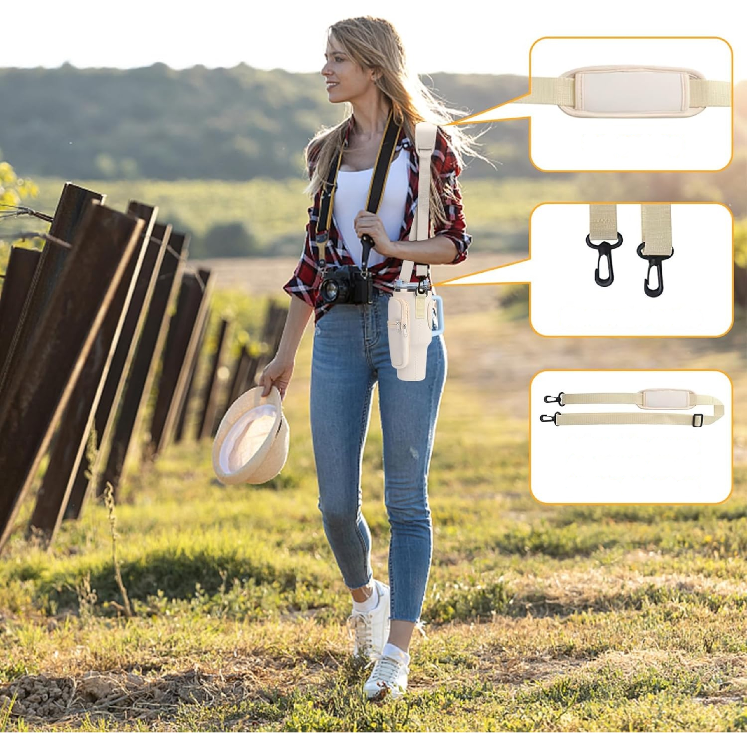 Torba na Butelkę Wody Etui na Kubek Termiczny Stanley Cup 40oz z Paskiem EAN (GTIN) 0091347899846