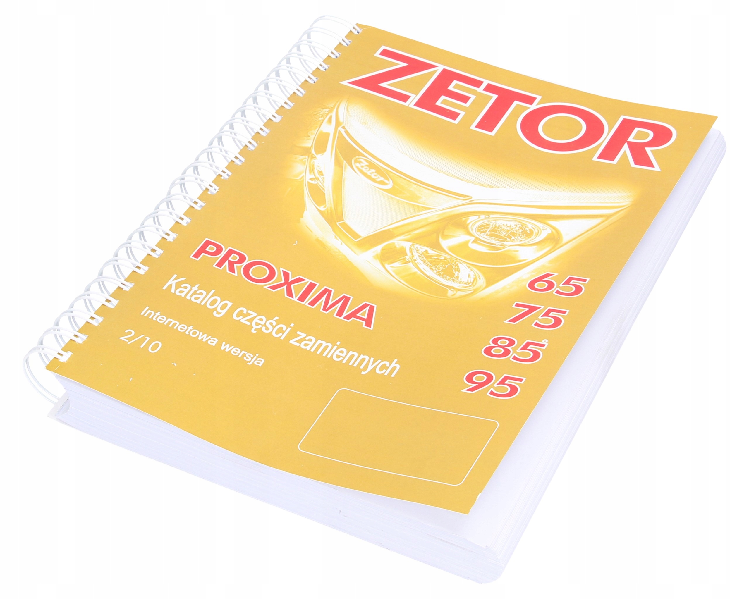 katalog náhradních dílů Zetor Proxima 65, 75, 85, 95