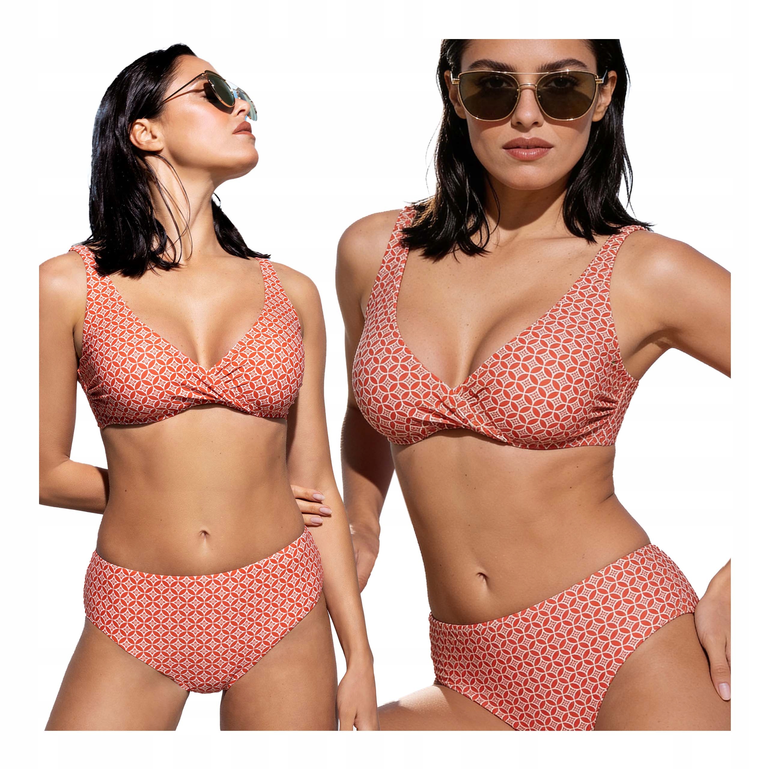 Dvoudílné plavky bikiny bez kostic 80B Verde Veronica