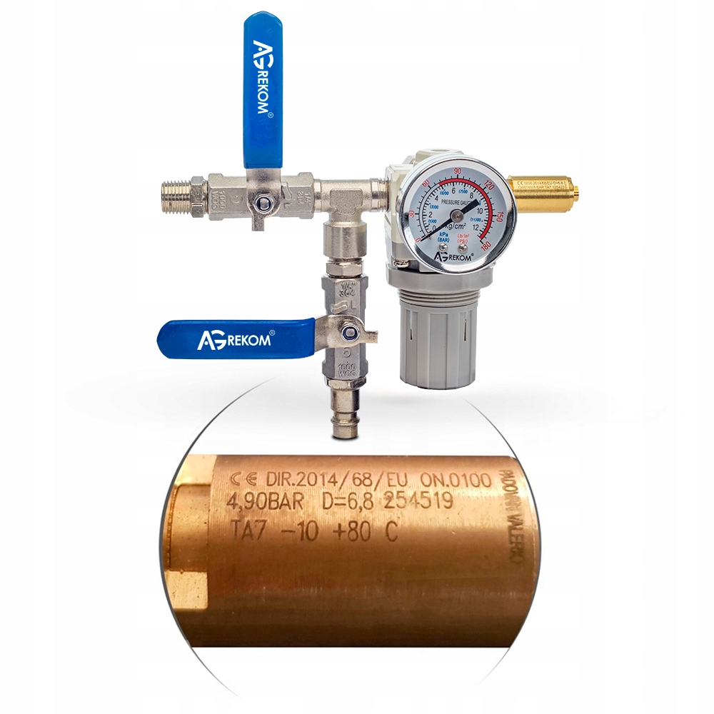 AGREGAT MALARSKI PISTOLET LAKIERNICZY STAL 304 FV Model 2W1-ZESTAW-PODST