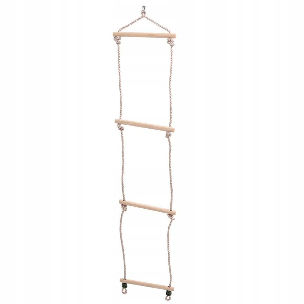 Huśtawka z drabinką linową, niebieska, 37x15 cm Materiał tworzywo